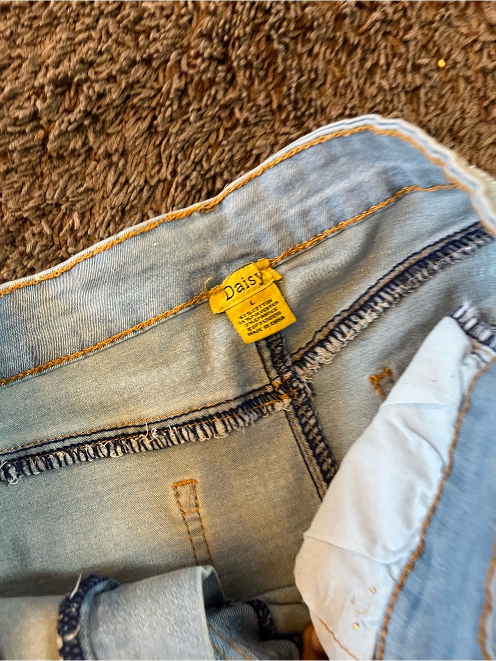 Daisy Light Wash Women's Jeggings with Contrast Stitching